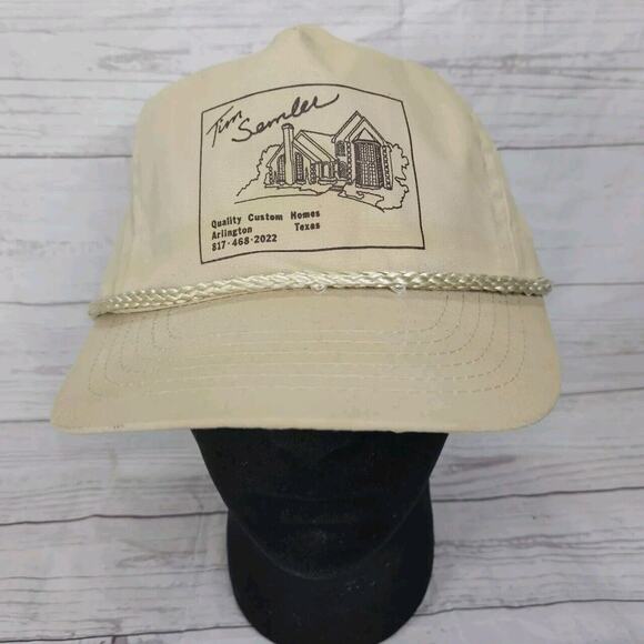 Vintage Designer Award Rope Hat Tim Semler Custom Qualit Homes Arlington Texas - Picture 1 of 10